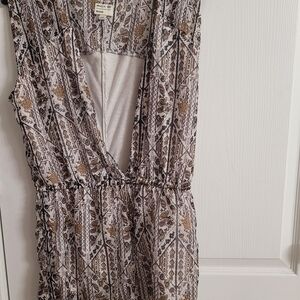 Patterned Sleeveless Dress